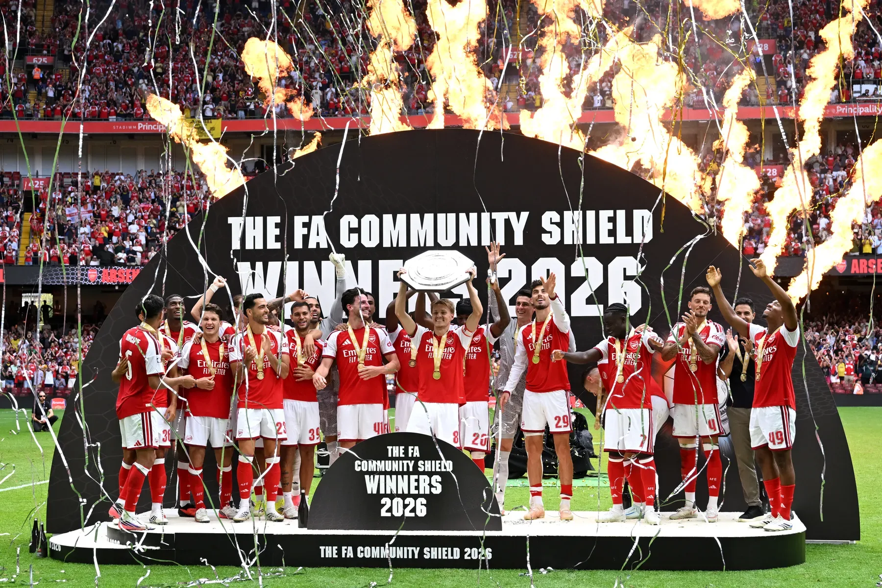 Arsenal Thrash Manchester City 3-0 to Win Community Shield