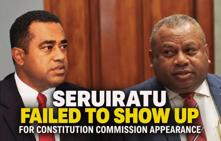 Seruiratu failed to show up for Constitution Commission appearance