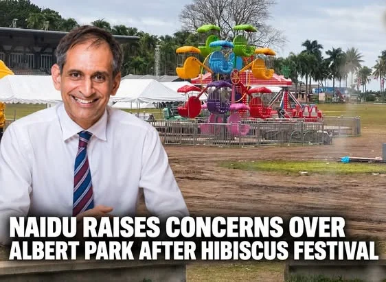 Naidu Raises Concerns Over Albert Park Condition After Hibiscus Festival