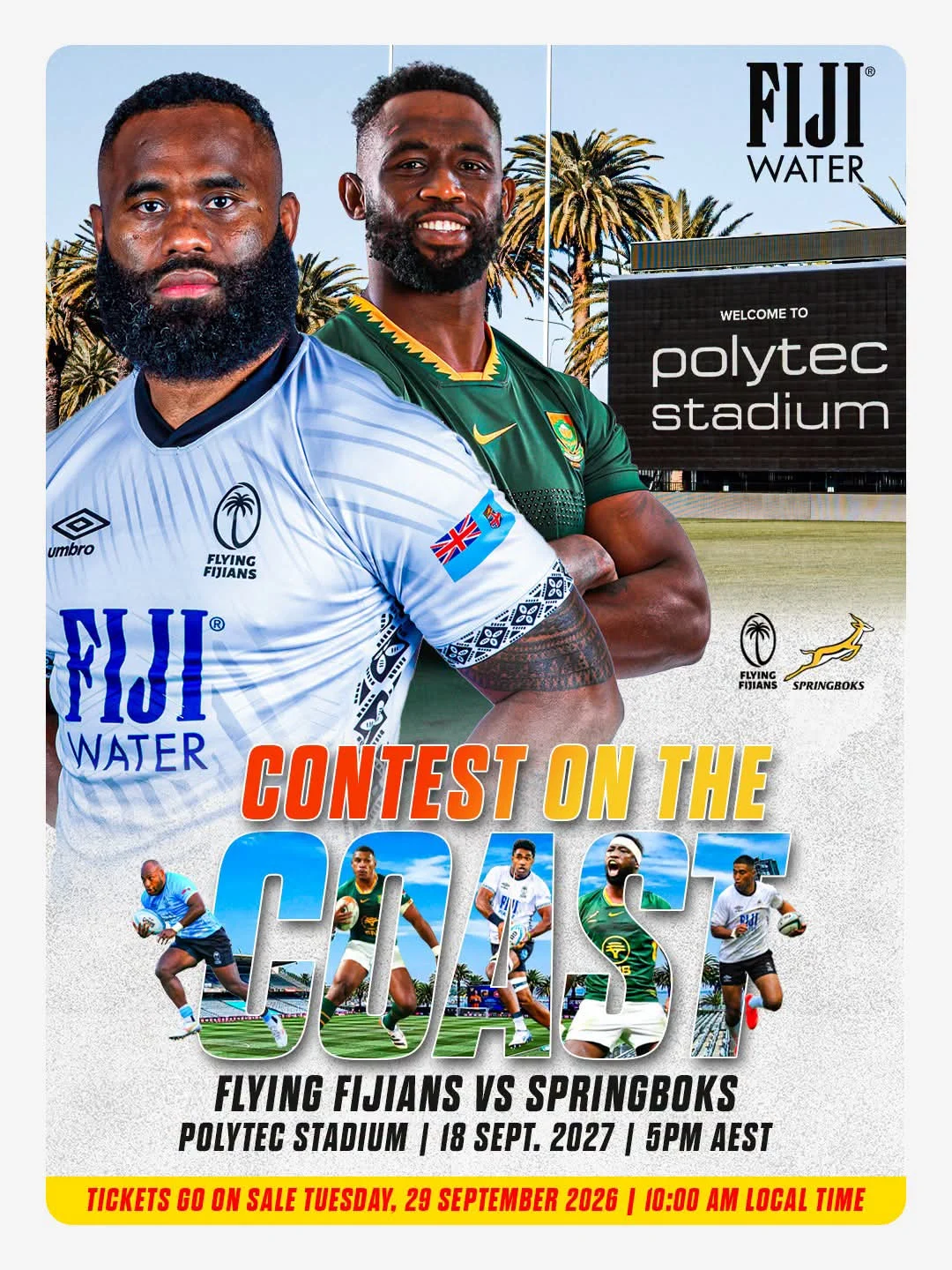 Flying Fijians Set for Blockbuster Clash Against Springboks in 2027