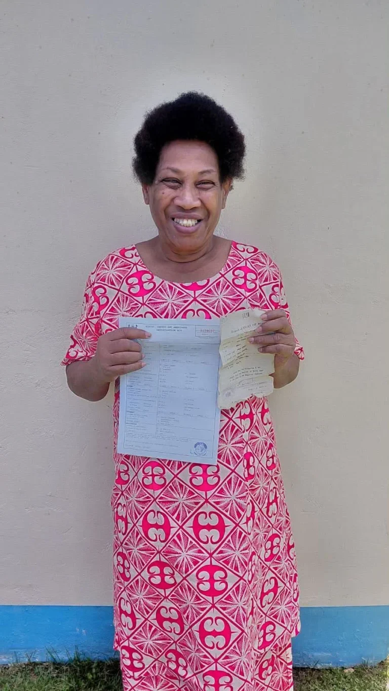 Kadavu Woman Receives New Birth Certificate After Decades