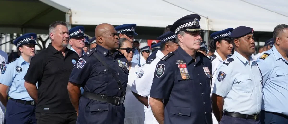 Fiji Police Officers Honour Fallen Colleagues in Samoa