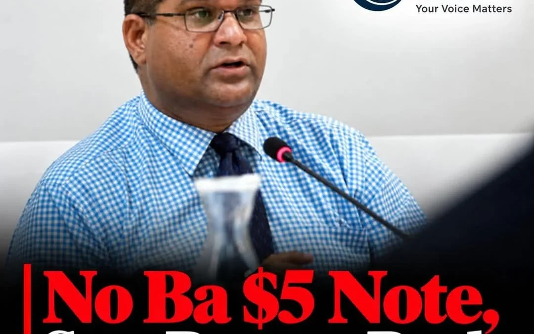No Ba $5 Note, Says Reserve Bank